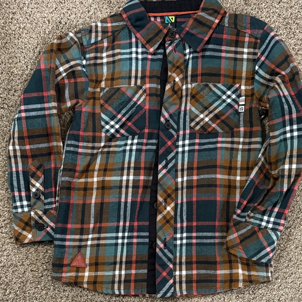 Boy’s Plaid Button-Up Shirt